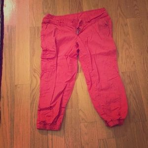 Orange cargo pant